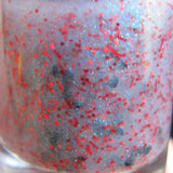 Vampire Queen Nail Polish - glow in the dark topper with bat shaped glitter - Fanchromatic Nails