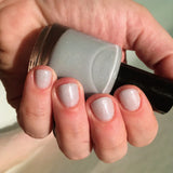 Each Runic Letter Nail Polish - light periwinkle jelly with blue iridescent flakes - Fanchromatic Nails