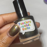I'll Get You, My Pretty!! Nail Polish - gold/green/teal chameleon - Fanchromatic Nails