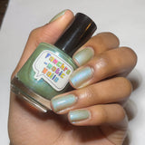 Over The Rainbow Nail Polish - matte iridescent rainbows - Fanchromatic Nails