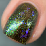 I'll Get You, My Pretty!! Nail Polish - gold/green/teal chameleon - Fanchromatic Nails