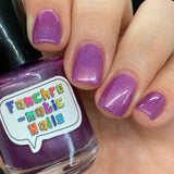 The Magic Mirror Nail Polish: soft purple linear holographic - Fanchromatic Nails