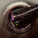The Nome King Nail Polish - red/black duochrome creme - Fanchromatic Nails