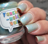 Over The Rainbow Nail Polish - matte iridescent rainbows - Fanchromatic Nails