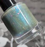 Over The Rainbow Nail Polish - matte iridescent rainbows - Fanchromatic Nails