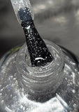 Silver Shoes With Pointed Toes Nail Polish - silver reflective glitter topper - Fanchromatic Nails