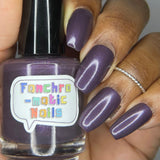 Do You Feel Held? Nail Polish - warm-toned purple with blue & red shimmer - Fanchromatic Nails