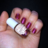 Magneto Was Right Nail Polish - pink/magenta/red iridescent jelly - Fanchromatic Nails