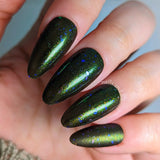 I'll Get You, My Pretty!! Nail Polish - gold/green/teal chameleon - Fanchromatic Nails