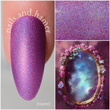 The Magic Mirror Nail Polish: soft purple linear holographic - Fanchromatic Nails