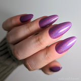 The Magic Mirror Nail Polish: soft purple linear holographic - Fanchromatic Nails