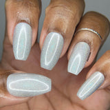 Awesome Mix Volume 1 Nail Polish - linear holographic flake top coat - Fanchromatic Nails