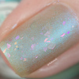 Over The Rainbow Nail Polish - matte iridescent rainbows - Fanchromatic Nails