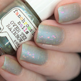 Over The Rainbow Nail Polish - matte iridescent rainbows - Fanchromatic Nails