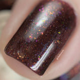 The Nome King Nail Polish - red/black duochrome creme - Fanchromatic Nails