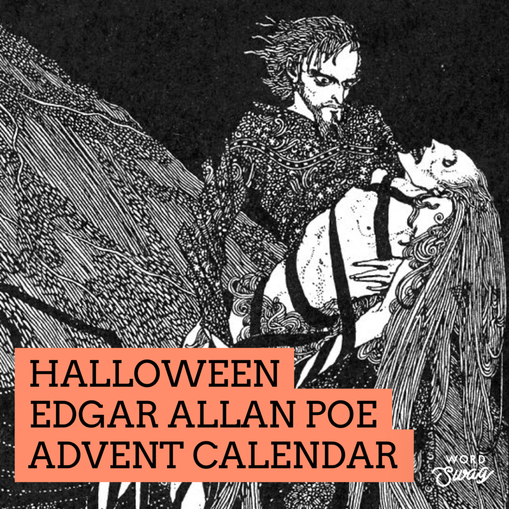 Halloween Edgar Allan Poe Advent Calendar!!!