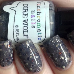 Dire Wolf Nail Polish - grey creme with neutral-tone glitter