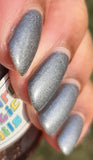 The Oncoming Storm Nail Polish - matte metallic pewter - Fanchromatic Nails