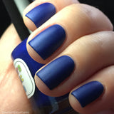 Time & Relative Dimension In Space Nail Polish - incredible matte blue! - Fanchromatic Nails