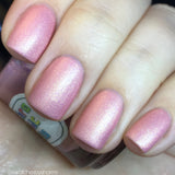 Little Girl Lost Nail Polish - matte rose gold metallic - Fanchromatic Nails