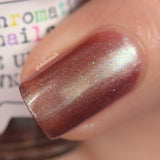 The Upside Down Nail Polish - color shifting tawny bronze - Fanchromatic Nails