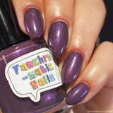 Do You Feel Held? Nail Polish - warm-toned purple with blue & red shimmer - Fanchromatic Nails