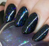 I Am In A Dream Nail Polish - color-shifting flakie holo top coat - Fanchromatic Nails