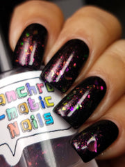 You Have No Power Over Me Nail Polish - opalescent aurora flakie top coat