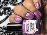 More Human Than Human Nail Polish - color-changing pink to purple holographic - Fanchromatic Nails