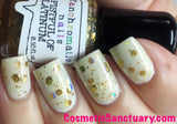 Fistful of Latinum Nail Polish - holographic gold top coat - Fanchromatic Nails