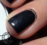 Into the Black Nail Polish - very special shimmery black - Fanchromatic Nails