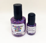 Bright and Bubbly Nail Polish - holographic purple glitter - Fanchromatic Nails