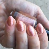 This High My Fire Nail Polish - matte color-shifting peach tones - Fanchromatic Nails