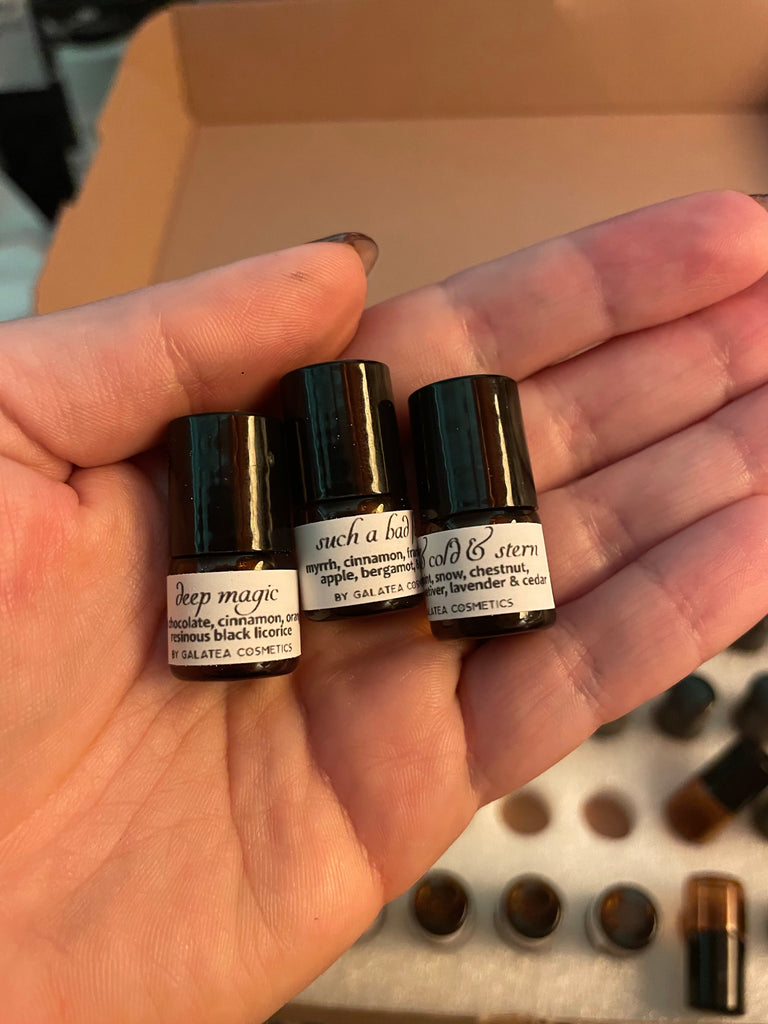 Perfume Oil - Samples - adorable mini rollerballs in dozens of