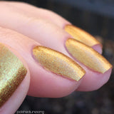 The Sound of Drums Nail Polish - metallic chromatic gold - Fanchromatic Nails