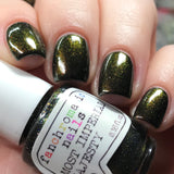 Most Imperial Majesty Nail Polish - holo chameleon gold/copper/rust shift - Fanchromatic Nails