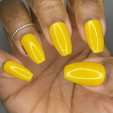 The Precious Sun Nail Polish - rich buttery yellow creme - Fanchromatic Nails