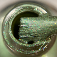 Xenobotanist Nail Polish - rich green with multichromatic shimmer