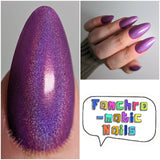 The Magic Mirror Nail Polish: soft purple linear holographic - Fanchromatic Nails